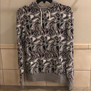 New Pacsun On the Byas vintage abstract geometric graphic surf oversized hoodie